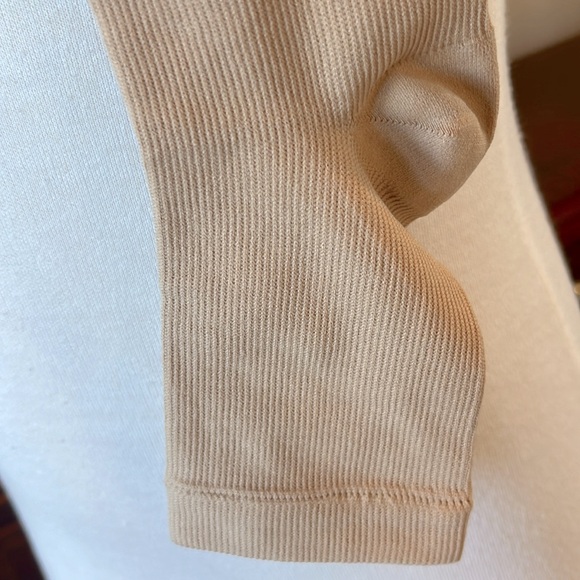 Support Stockings Socks Open Toe Zip Nude - Picture 4 of 5